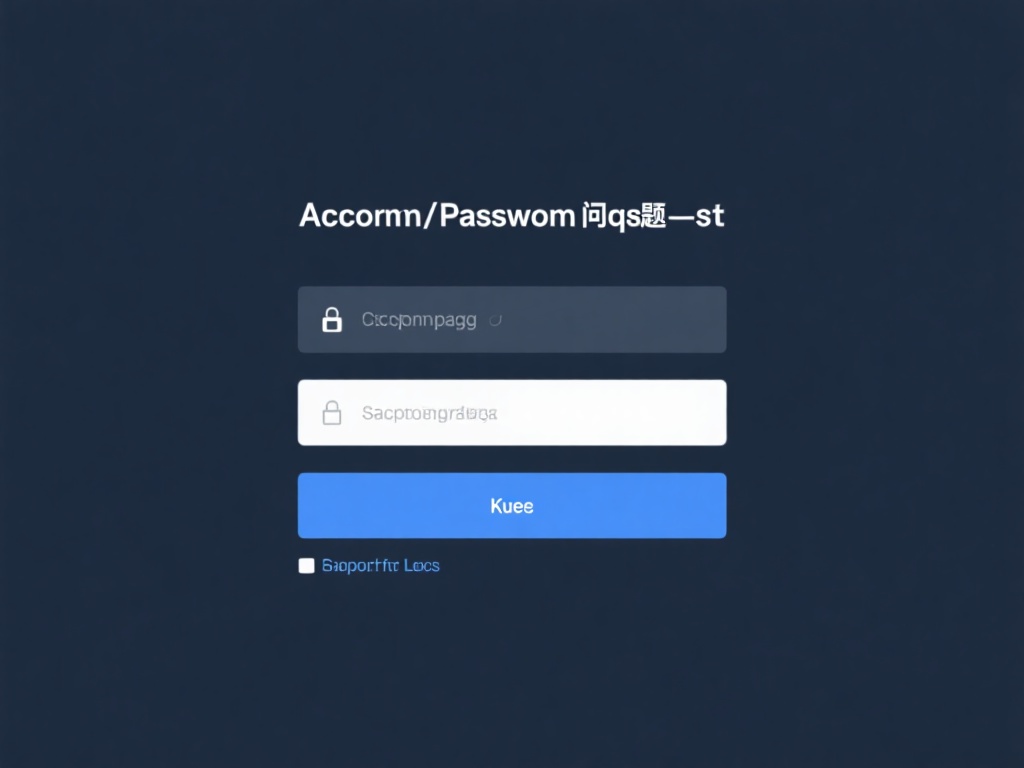 账号或密码问题
最常见的问题之一是用户输入的账号